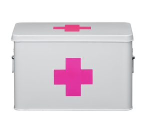 Medicijnbox, gekocht bij Hema